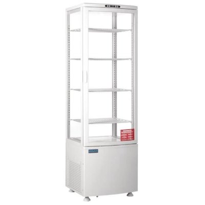 POLAR REFRIGERATION Vitrine R&eacute;frig&eacute;r&eacute;e 235 L - 4 Faces Vitr&eacute;es - Polar 