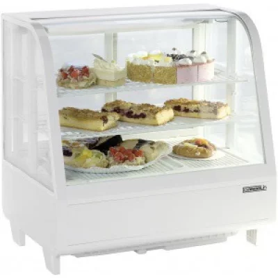 CASSELIN Vitrine R&eacute;frig&eacute;r&eacute;e Patisserie &agrave;&nbsp; Poser - 100 litres Blanche -  