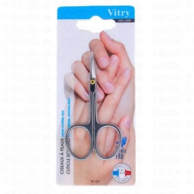 VITRY  Ciseaux &agrave; Peaux Lames Courbes Inox Tremp&eacute;