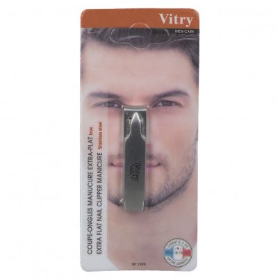 VITRY  coupe ongles extra plat inox 57b
