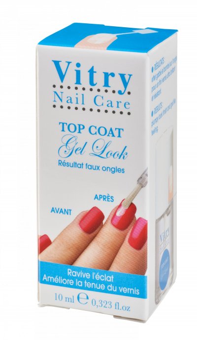 VITRY  Nail Care Top Coat Gel Look 10ml