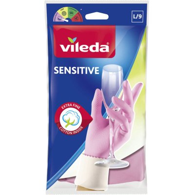 VILEDA Vivid Raw 1500458 Sensitive Gants 13 x 8 x 8 cm Taille L