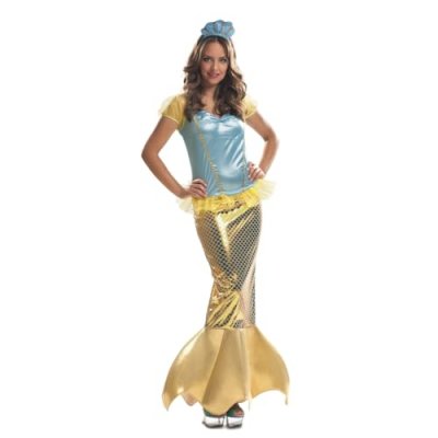 MOM Viving Costumes Little Mermaid Woman Custom Jaune M-L