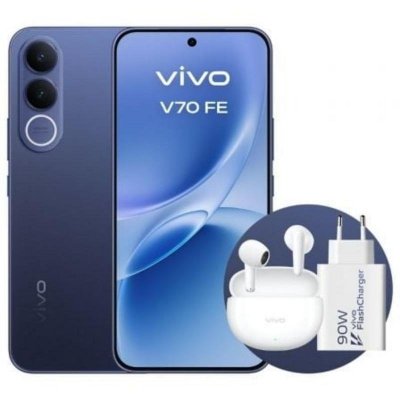 VIVO  V70 FE 8Gb 256Gb Bundle Ch90w+ Buds3 Blue