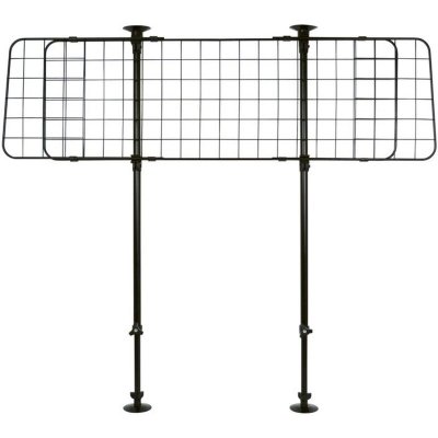ADNAUTO Vivol - Grille pare-chien voiture - R&eacute;glable - Fixation au sol - Noir
