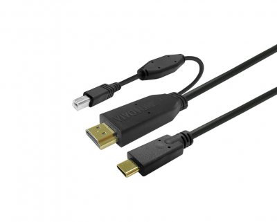 VIVOLINK  PROUSBCHDMIUSBB7.5 c&acirc;ble USB USB 3.2 Gen 1 (3.1 Gen 1) 7,5 m USB C Noir - Neuf