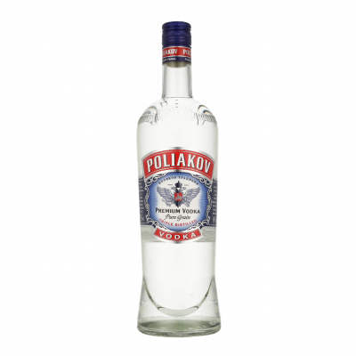POLIAKOV Vodka Pure Grain Triple Distilled  - La Bouteille De 100cl
