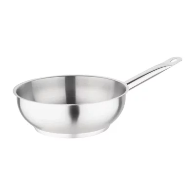 VOGUE  M947 Sauteuse en acier inoxydable 200 mm Compatible induction Argent&eacute;