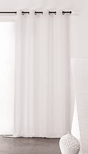 Voilage filtrage de la lumi&egrave;re, 169/10/377fr 150x240 blanc l.150 x H.240 cm