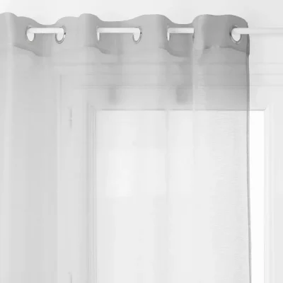 Voilage gris Moly 135X240 Atmosphera cr&eacute;ateur d'int&eacute;rieur - Gris