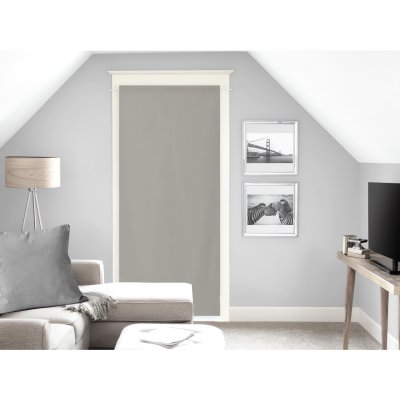Voilage pour porte fen&ecirc;tre 70x200 cm NOEMIE taupe, par Soleil d'Ocre