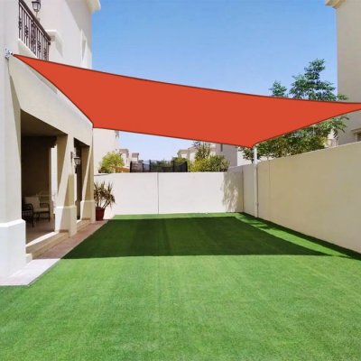 COTE STORE Voile d'ombrage 5 x 3 m imperm&eacute;able 220g/m&sup2; Haute densit&eacute; - Tissu d&eacute;perlant - Terracotta &eacute;pic&eacute;