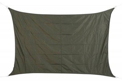 HESPERIDE Voile d'ombrage rectangulaire 2 x 3 m Curacao - Gris