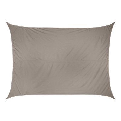 NEKA Voile d'ombrage rectangulaire - 300 x 400 cm - Polyester - Taupe