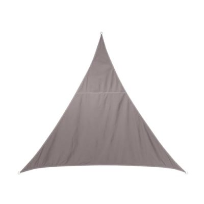 HESPERIDE Voile d'ombrage triangulaire 4,00 m CURACAO taupe - 180g/m&sup2;