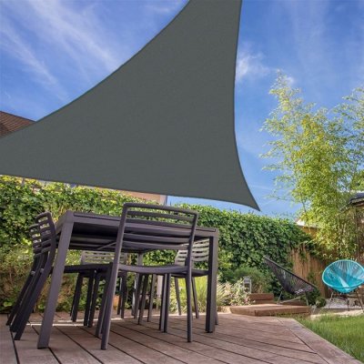 COTE STORE Voile d'ombrage triangulaire - SUNNY INCH YOU WORTH HAVING - 280g-m&sup2; - Gris