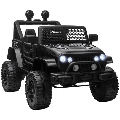 HOMCOM Voiture 4x4 &eacute;lectrique enfant 100x64x71cm Noir 