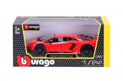 BBURAGO Voiture  Lamborghini Aventador LP 750-4 SV 1:24 Rouge 