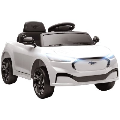 AIYAPLAY Voiture &Eacute;lectrique Enfant Ford Mustang Mach-e T&eacute;l&eacute;commande Blanc