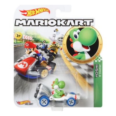 HOT WHEELS Voiture  V&eacute;hicule Mario Kart Yoshi B-Dasher