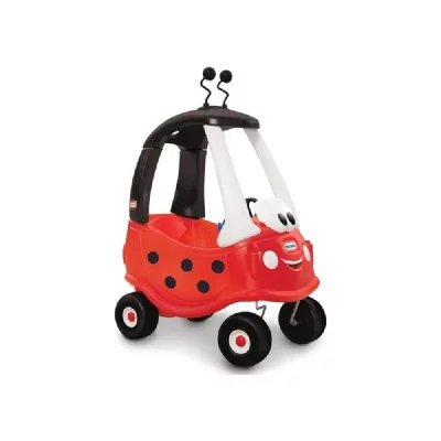 LITTLE TIKES Voiture porteur  Cozy Coupe Coccinelle rouge et noire