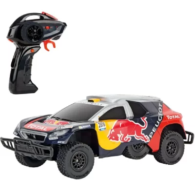 CARRERA Voiture radio command&eacute;e  Peugeot 08 DKR 16 Red Bull 