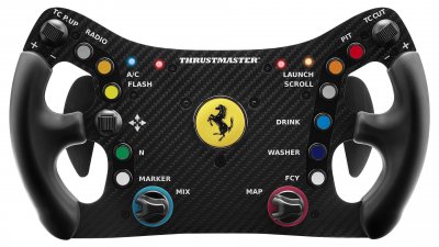 THRUSTMASTER Volant - THRUSMASTER - Ferrari 488 GT3 Wheel Add-On - Noir et Rouge