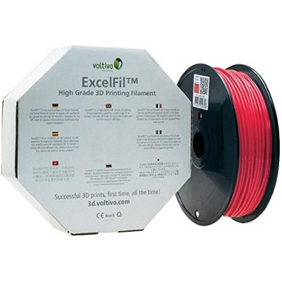 VOLTIVO  excelfil 3d druck filament, abs, 2,85mm - kirschrot