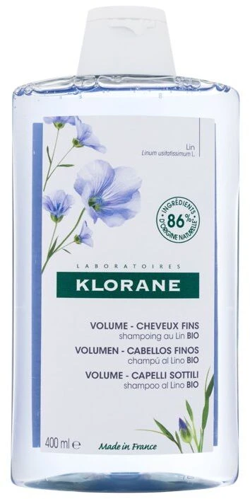 KLORANE VOLUMEN champ&uacute; al lino bio 400 ml
