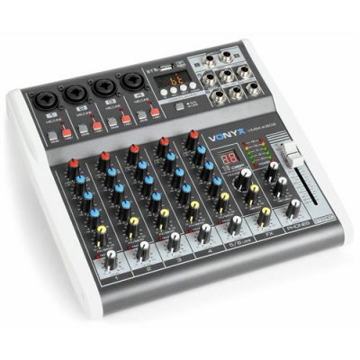 VONYX  VMM-K602 M&eacute;langeur musical 6 canaux avec DSP - Tables de mixage en direct