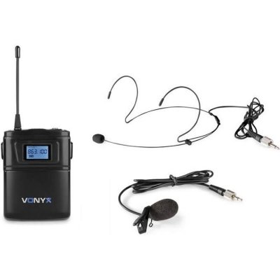 VONYX  WM60B &ndash; Microphones sans fil UHF, 16 canaux