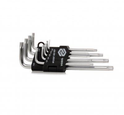 VOREL  Ensemble de tournevis coud&eacute;s Nbre/outils: 9 56478