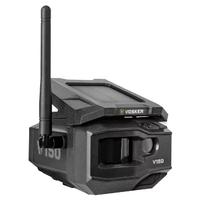  Vosker V150 LTE Wireless Outdoor Solar Cam&eacute;ra de chasse fonction time-lapse gris-noir