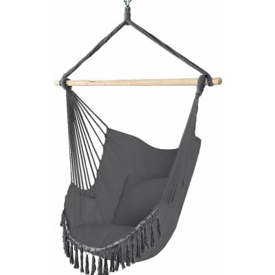 VOUNOT  Chaise&nbsp;suspendue&nbsp;hamac avec 2 oreillers Gris