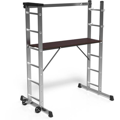 VOUNOT  Echafaudage roulant aluminium 3 en 1