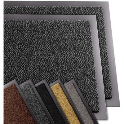 VOUNOT  Lot de 2 Tapis de porte paillasson 40x60 anthracite