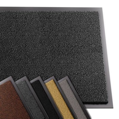 VOUNOT  Tapis de porte paillasson 60x90 anthracite