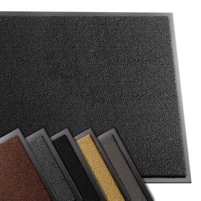 VOUNOT  - Tapis de porte paillasson 90x120 anthracite