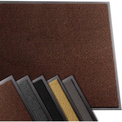 VOUNOT  Tapis de porte paillasson 90x150 marron