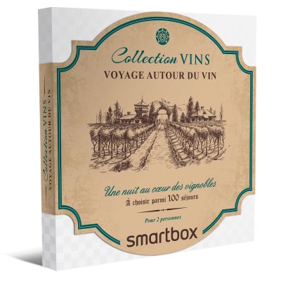 SMARTBOX Voyage autour du vin -  - coffret cadeau s&eacute;jour