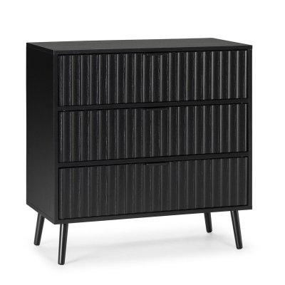 Vs Venta-stock - Commode Lluvia 3 tiroirs couleur noir - Noir