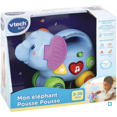 VTECH BABY  Mon Elephant Pousse Pousse