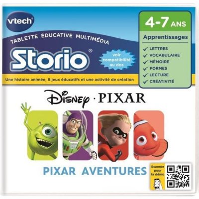 VTECH  Jeu Educatif Storio Pixar Aventures