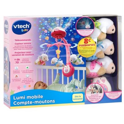 VTECH BABY Vtech Lumi mobile Compte-moutons rose