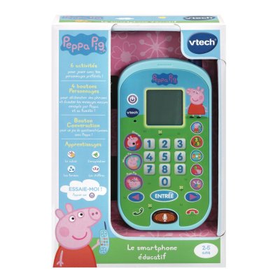 VTECH  - peppa pig - le smartphone &eacute;ducatif VT3417765231056