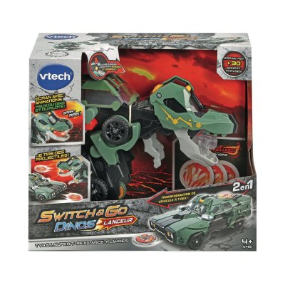 VTECH  - Switch & Go Dinos Lanceur - Tyram, Super T-Rex Lance Flammes