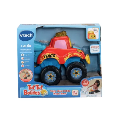 VTECH  - Tut Tut Bolides - Tiago, Maxi Bolide Magic Moov'