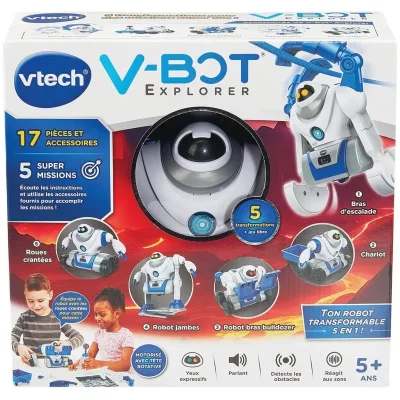 VTECH  V-Bot Explorer, Mon Robot 5 En 1