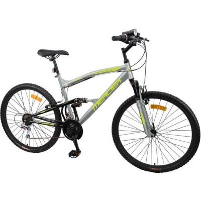 MERCIER VTT 26''  tt supendu - 18 vitesses - cadre mixte - gris