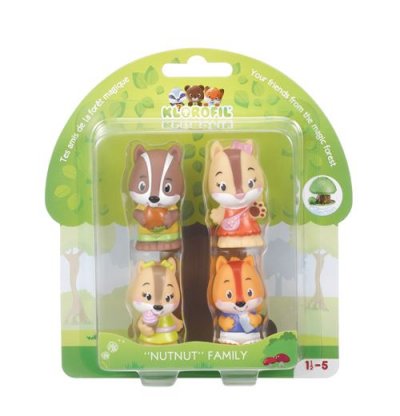 KLOROFIL Vulli - collection  - lot de 4 personnages famille ""nutnut